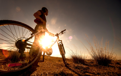 Mountain bike trails in Canazei